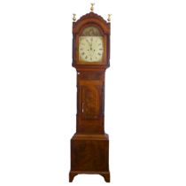 A mid-19th century mahogany ‘Rocking Ship’ 8-day Longcase Clock, signed S. Magnus, Swansea, with