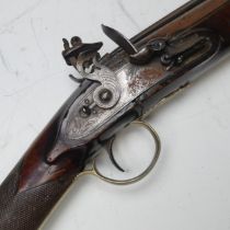 An early-19th century Flintlock Blunderbuss, signed 'Egg', with 14½in (37cm) steel barrel