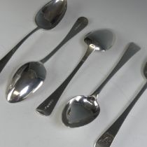 A pair of George III silver Table Spoons, by Peter & Ann Bateman, hallmarked London, 1797, Old