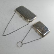 A George V silver Purse, by Horton & Allday, hallmarked Birmingham 1918, of rounded rectangular from