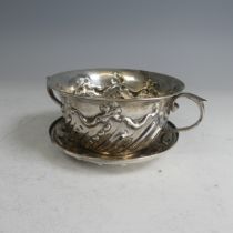 A late Victorian silver Porringer and Cover, by John Aldwinckle & Thomas Slater, hallmarked London