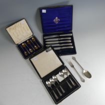 A cased set of six George V silver gilt Coffee Spoons, by Philip Hanson Abbot, hallmarked Sheffield,