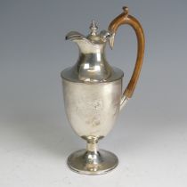 A Victorian silver Hot Water Pot, by John Aldwinckle & Thomas Slater, hallmarked London 1887, with