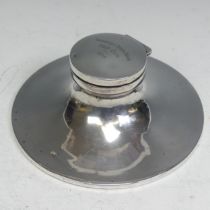 A George V silver Capstan Inkwell, by William Neale & Son Ltd., hallmarked Birmimgham 1925, the