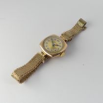 A 1930's 9ct gold Rolex lady's Wristwatch, the signed gilt dial with Arabic Numerals, with a 15-
