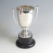 An Elizabeth II silver two handled Trophy Cup, by Deakin & Francis Ltd., hallmarked Birmingham 1961,