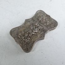 A 19thC Chinese silver filigree Card Case, 9cm x 5.5cm, 37.5g.