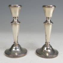 A pair of Elizabeth II silver Candlesticks, by William Adams Ltd., hallmarked Birmingham 1980,