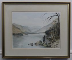 Mary Cobley (20th century), "Tranquil Morning, Ullswater", and, "River Otter, near Honiton",