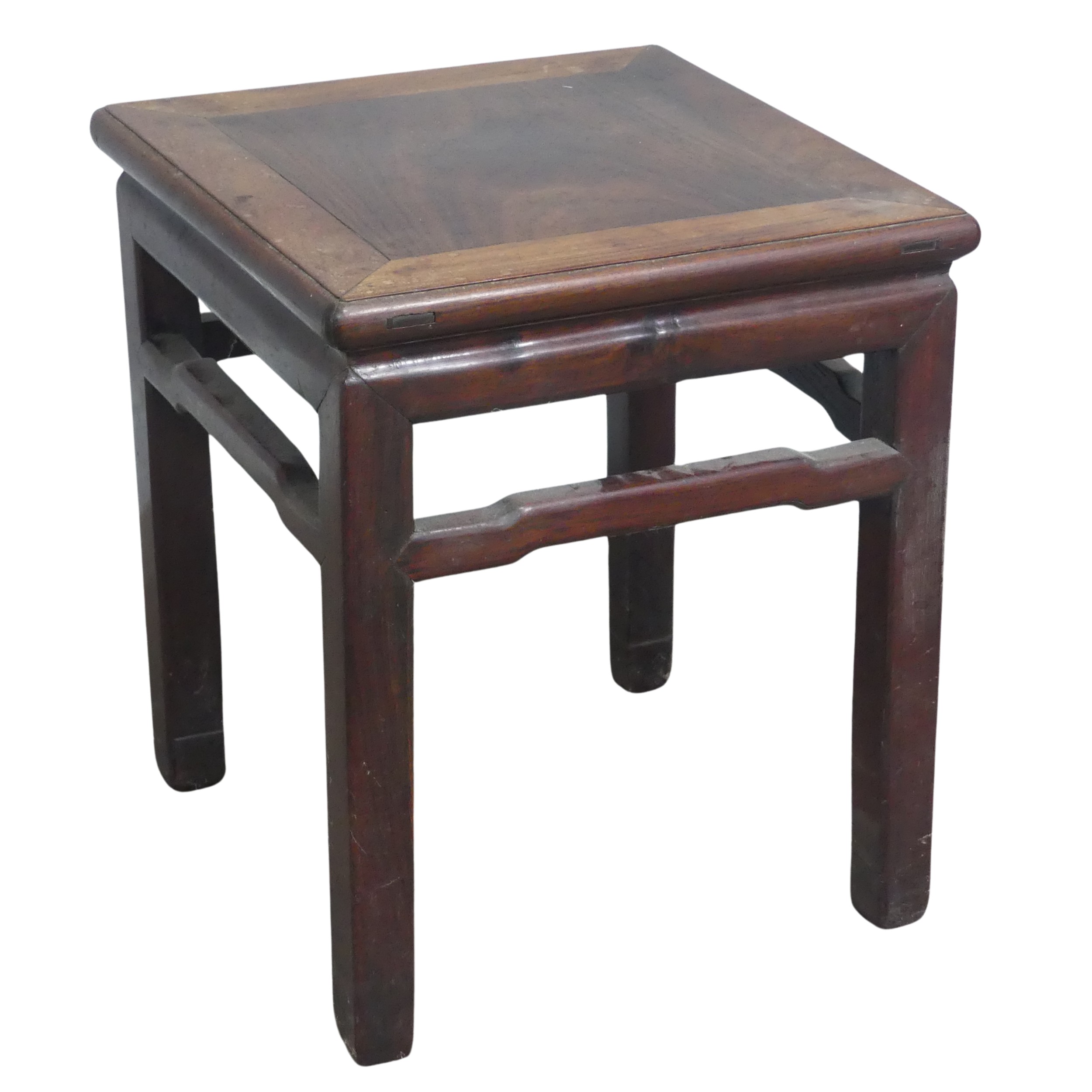 An antique Chinese carved hardwood side Table / occasional Table, of small proportions, circa