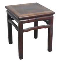 An antique Chinese carved hardwood side Table / occasional Table, of small proportions, circa