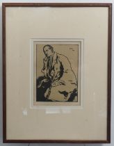 William (Will) Dyson (1880-1938), Thomas Carlyle or Alas! Nothing to Denounce, etching, signed and