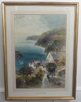 Alfred Leyman (British, 1856-1933), Clovelly, watercolour, signed lower right, 54cm x 37cm, framed