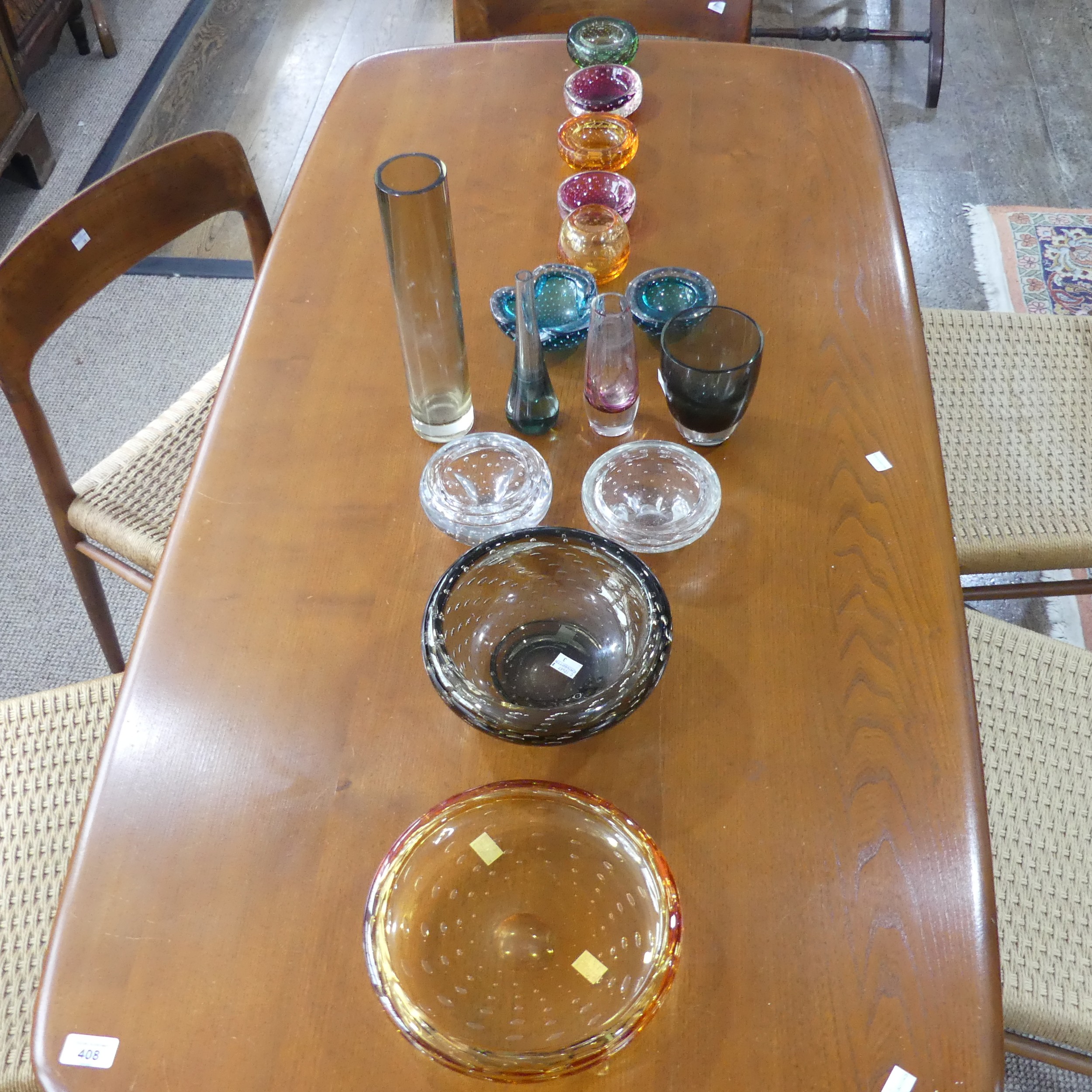 A small quantity of controlled bubble Whitefriars glass Bowls and Ashtrays, the largest being 24 - Image 6 of 7
