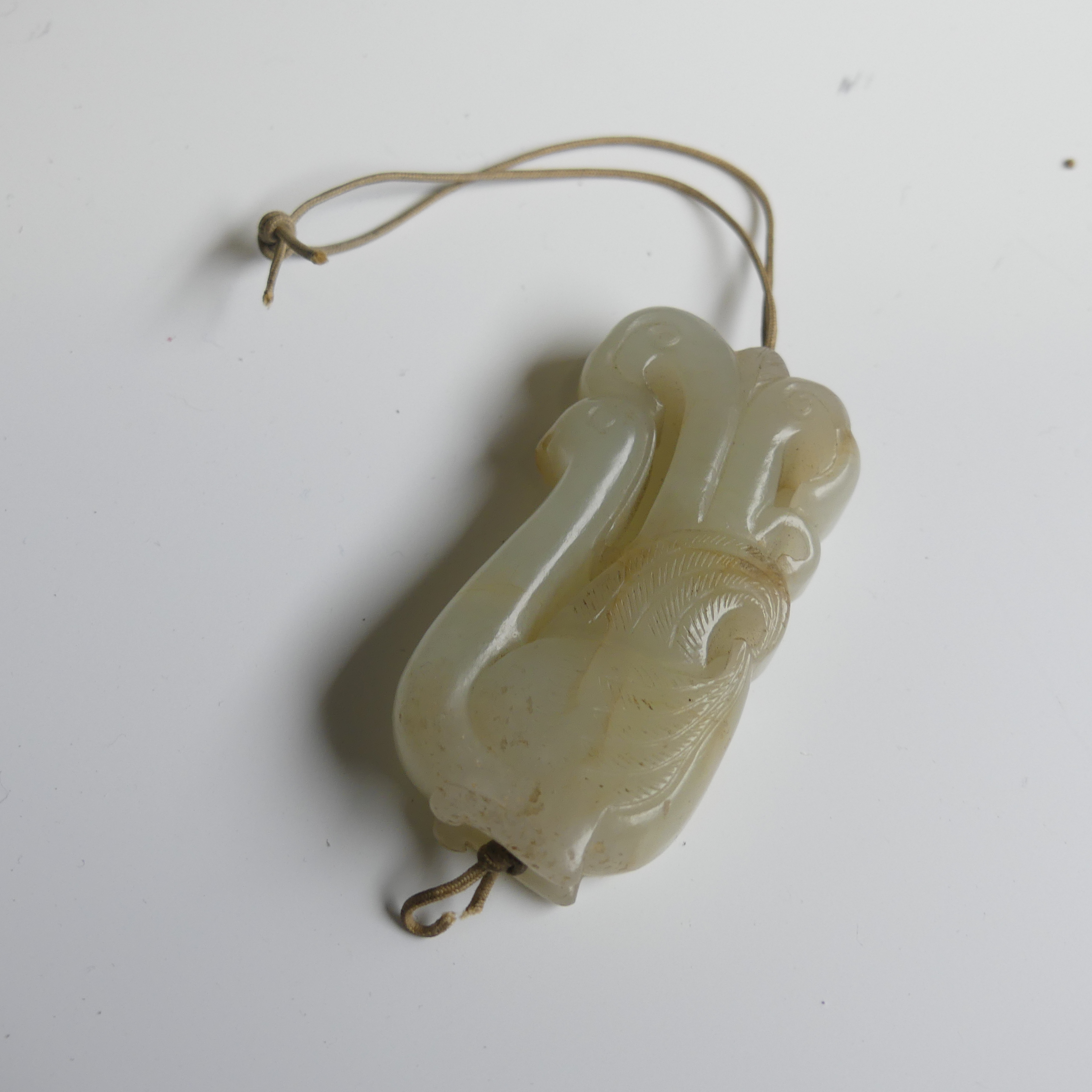 A small quantity of Chinese Jade, to comprise a Tiger Jade recumbent Dog, 8cm x 5cm, together with a - Image 7 of 26