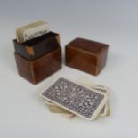 An early 20th century gilt tooled leather playing card Case, by 'Walter Jones, 195 & 196 Sloane St