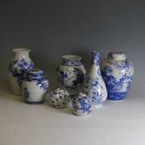A quantity of early 20thC and later Japanese Seto Wares, to comprise Ginger Jars, Vases, Teacups and