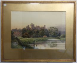 Herbert George (British, b.1863), Arundel Castle, watercolour, signed lower left, 36cm x 52cm,