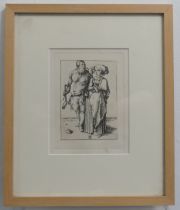 After Albrecht Dürer (German 1471-1528), The Cook and His Wife, etching, image size 10.5cm x 7.