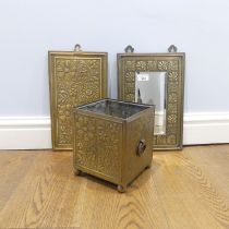 A small 19th century Aesthetic movement brass Planter, believed to be William Tonks and Sons, of