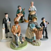 A small quantity of Royal Doulton Character Figures, to comprising Pearly Boy HN2767, Fisherman