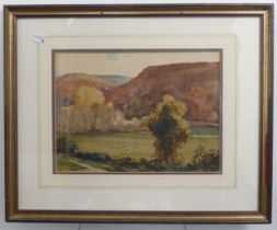 Alexander Caruthers Gould (1870-1948), View towards Hawkcombe, Porlock, from the artist’s studio