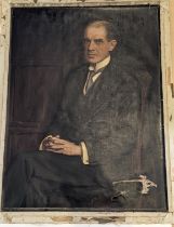 Ralph Peacock (British, 1868-1946), Portrait of Sir Robert Watson-Smyth, oil on canvas, signed lower