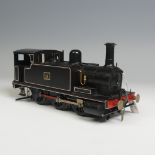 An ‘0’ gauge electric 0-6-0 Tank Locomotive, finished in lined black as 91.