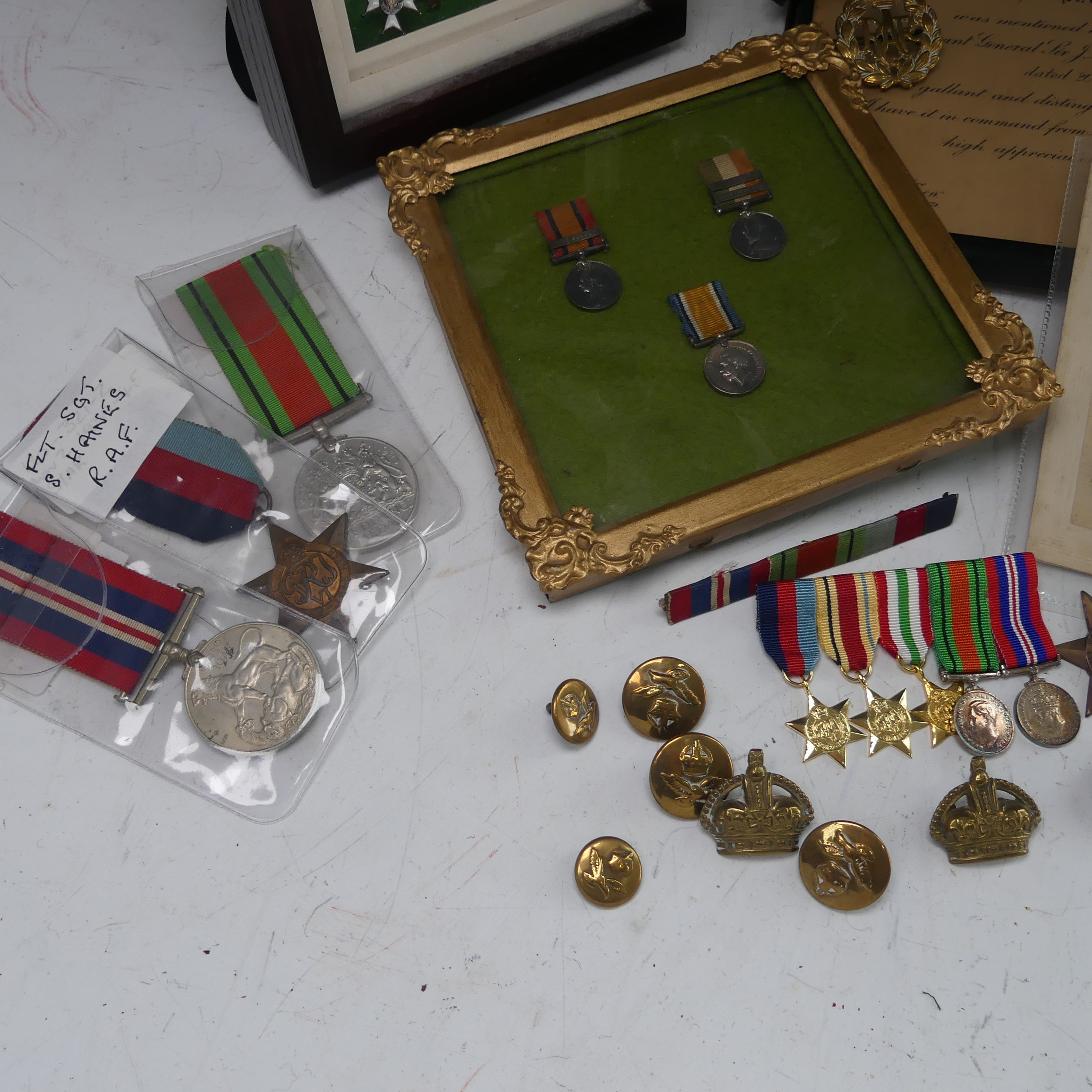 A collection of WW2 medals and memorabilia to a 'FLT. SGT. S. Hains, R.A.F.', RAF Wheaton, including - Image 7 of 8