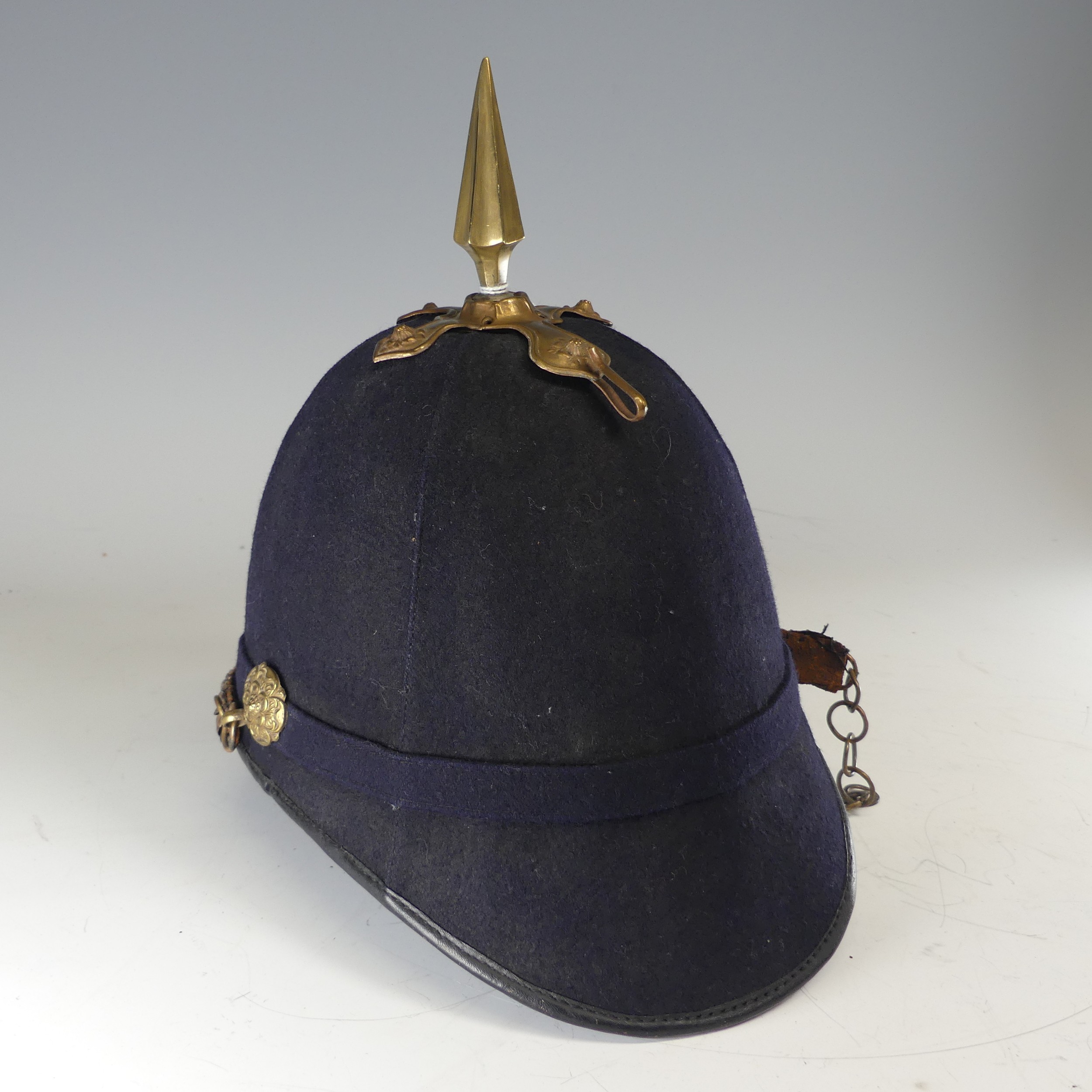 A Devonshire Regiment Officer’s Blue Cloth Helmet, 1902-14 style, together with a Victorian style - Image 16 of 16
