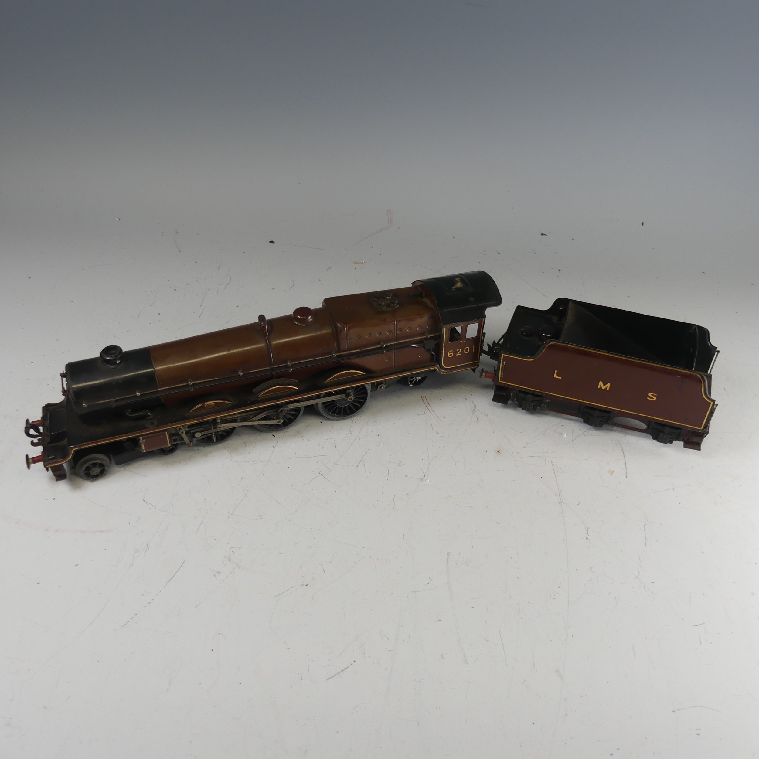 Hornby ‘0’ gauge 3-rail electric LMS 'Princess Elizabeth' 4-6-2 Locomotive and six-wheel Tender, - Image 2 of 8