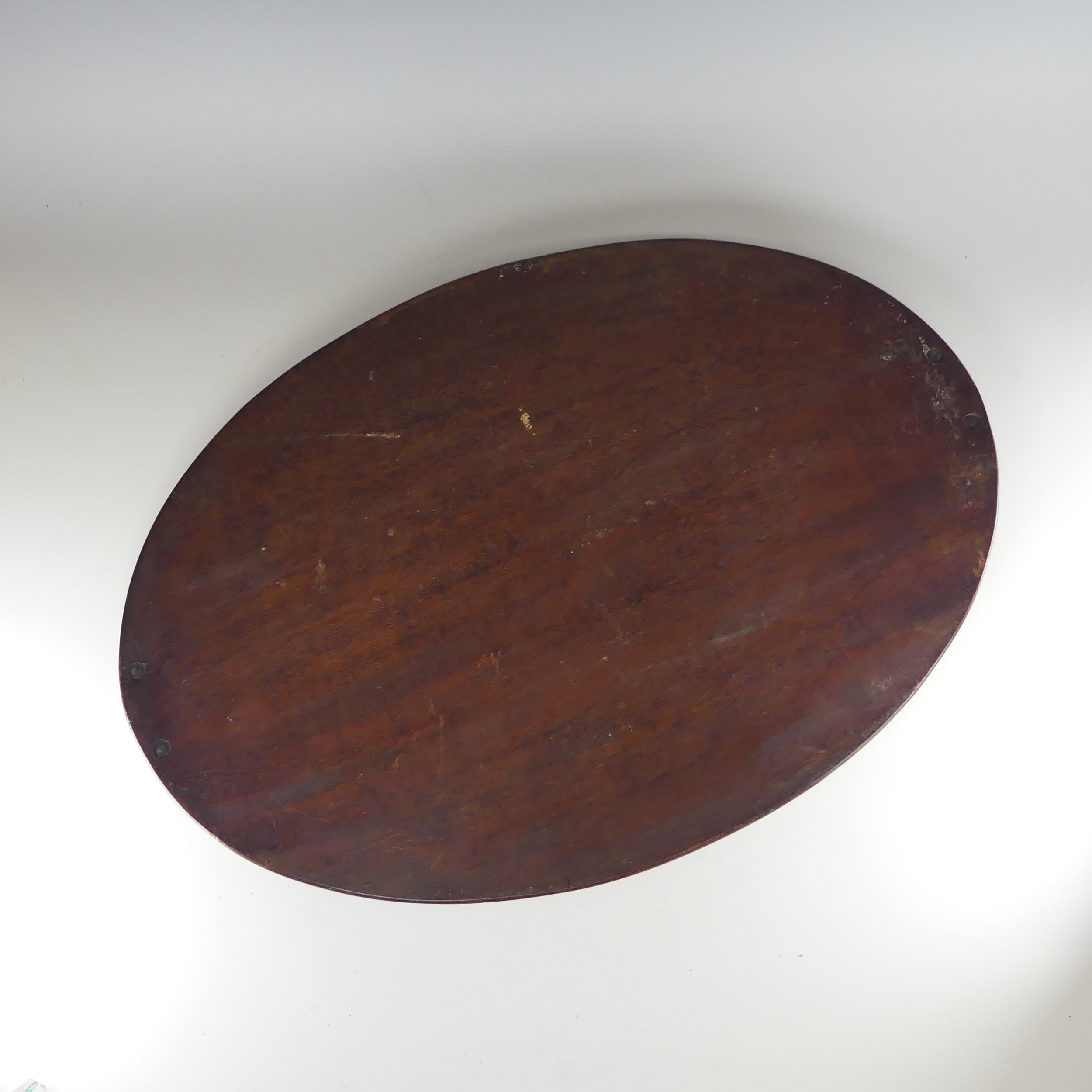 An Edwardian mahogany and marquetry galleried twin-handled Tray, the gallery of chequerboard boxwood - Image 11 of 26