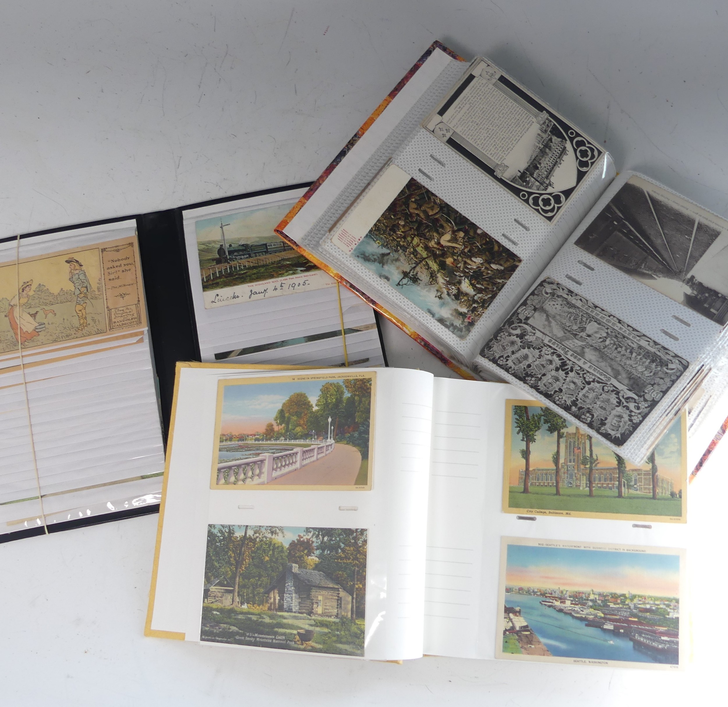 Postcards: a large collection of vintage postcards, approx.950, UK and World topography, some