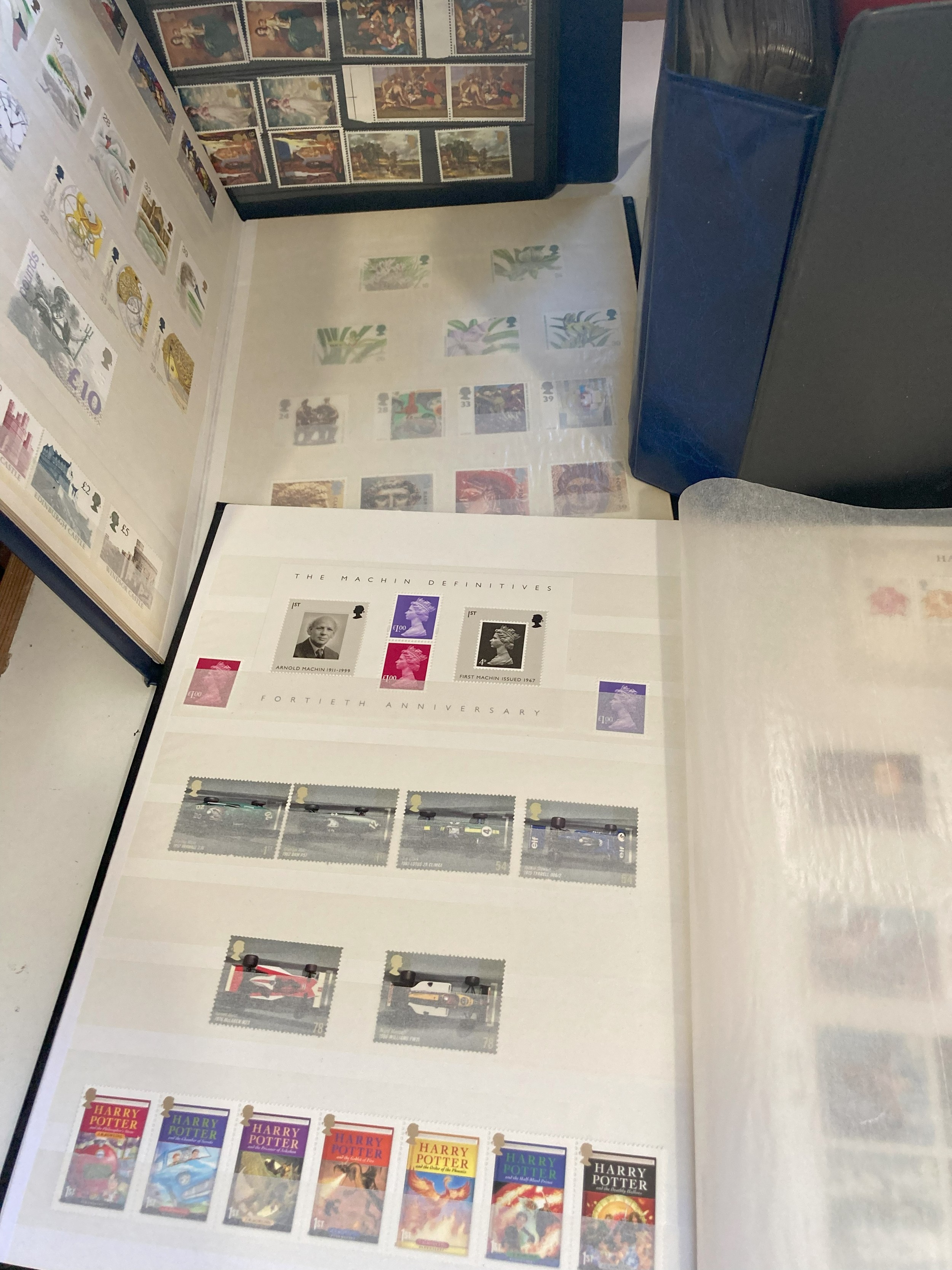Stamps; An accumulation of modern Great Britain, in albums and stockbooks with a range of mint