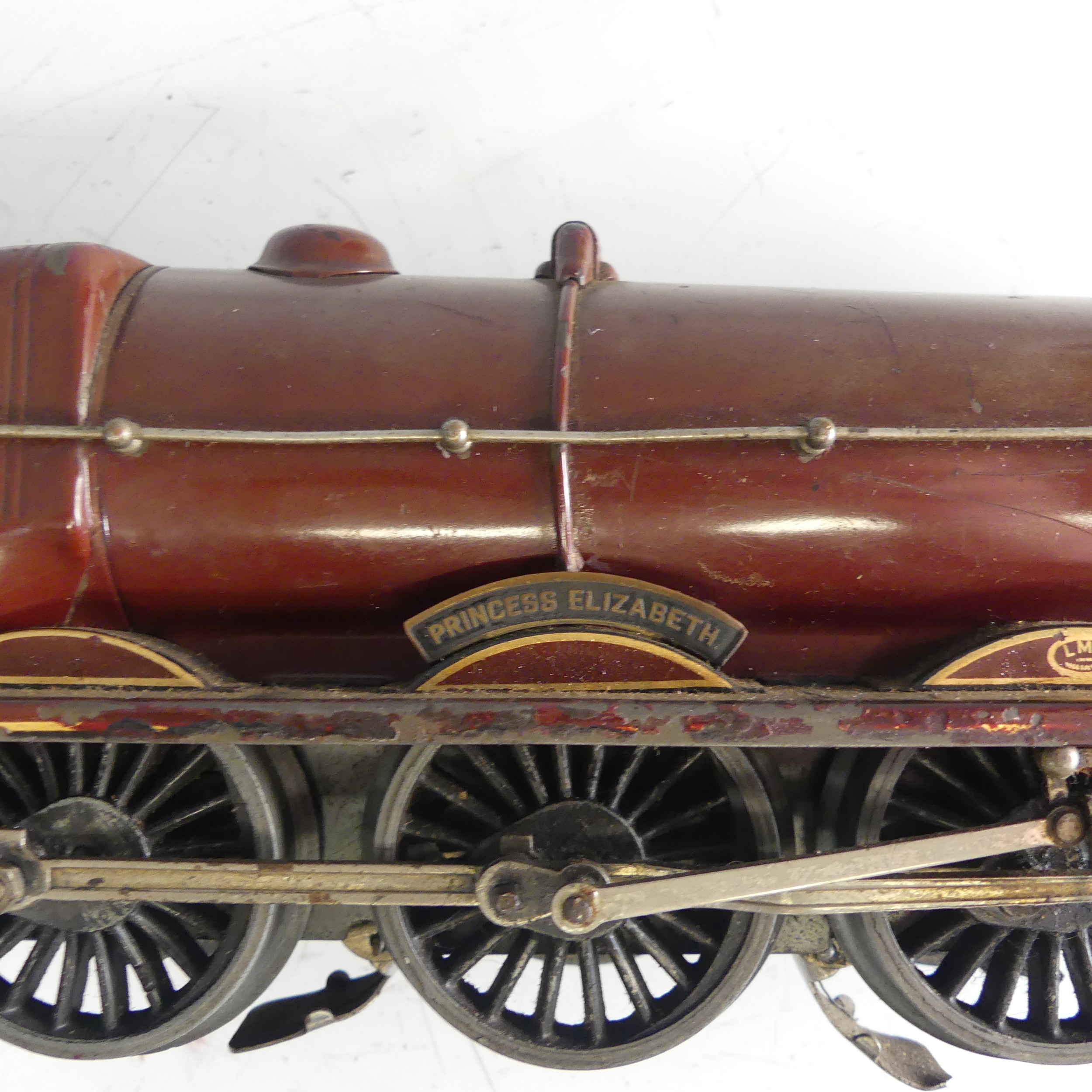 Hornby ‘0’ gauge 3-rail electric LMS 'Princess Elizabeth' 4-6-2 Locomotive and six-wheel Tender, - Image 8 of 8
