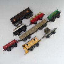 Hornby '0' gauge; approximately fifty Goods Wagons and Vans, unboxed, including Colman's Mustard,
