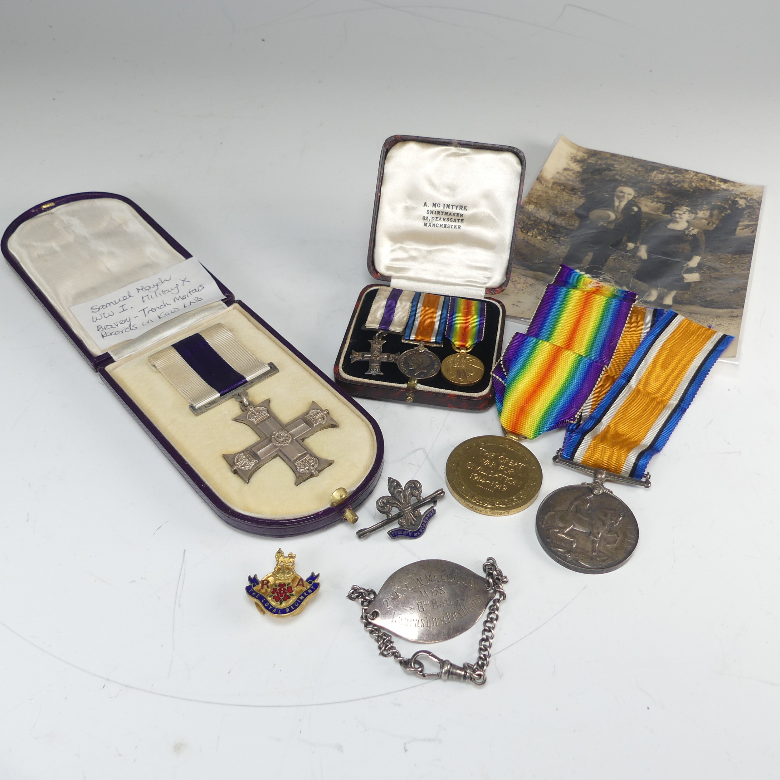 A WW1 Military Cross Group of Three, awarded to Lieutenant Samuel Mayor, The Loyal North - Image 7 of 13