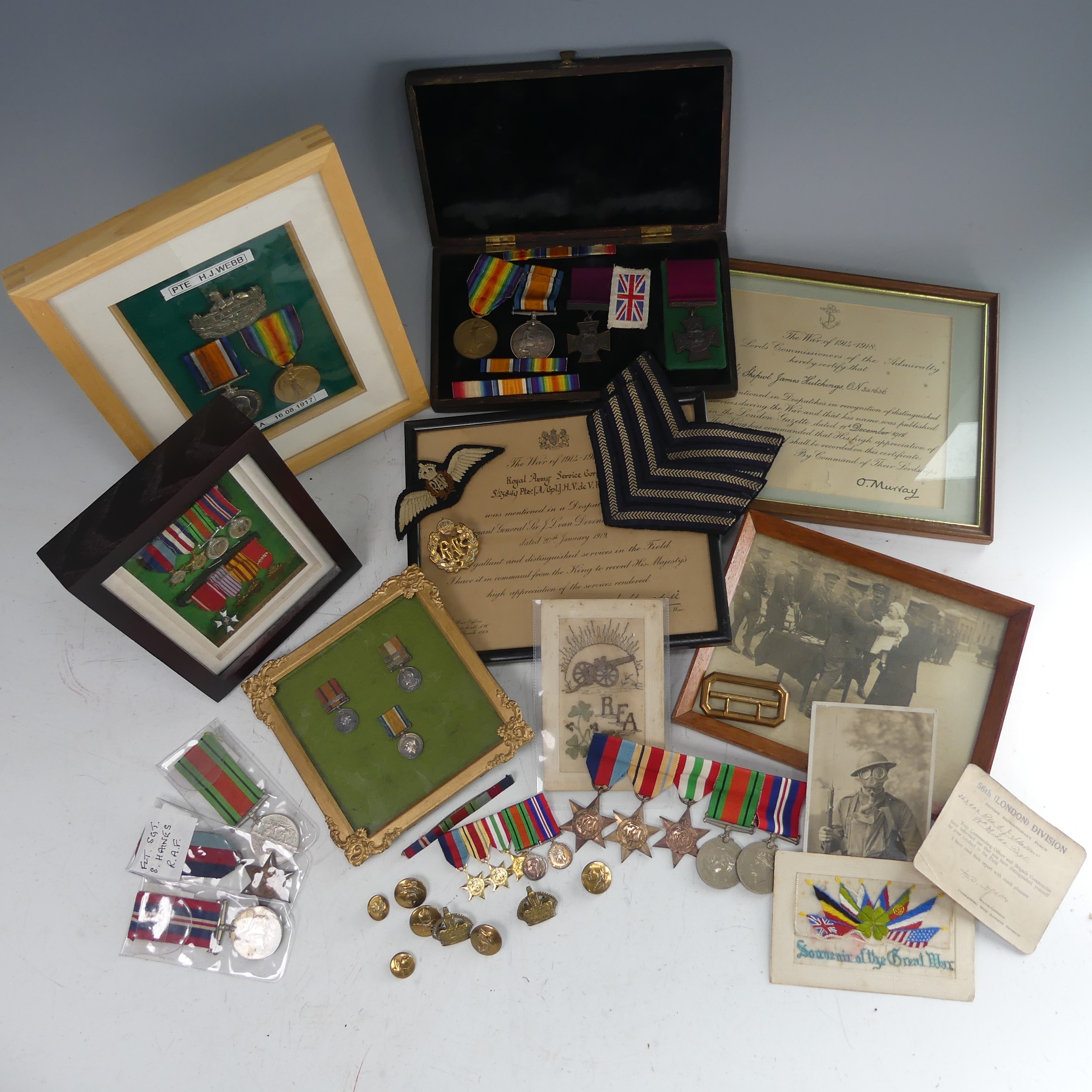 A collection of WW2 medals and memorabilia to a 'FLT. SGT. S. Hains, R.A.F.', RAF Wheaton, including - Image 3 of 8