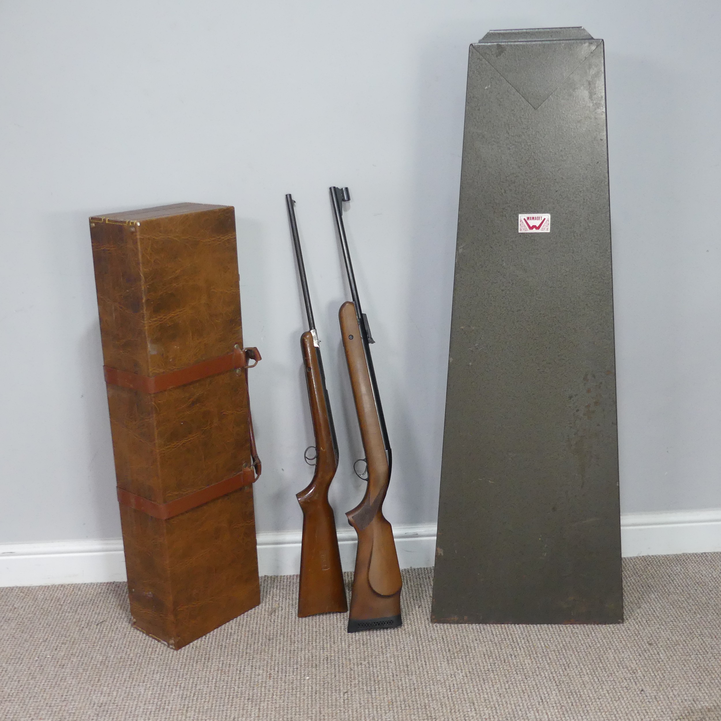 A BSA Air Rifle, 01706, together with another BSA Air Rifle BC 14587, a Wamadet metal gun Cabinet - Image 3 of 9