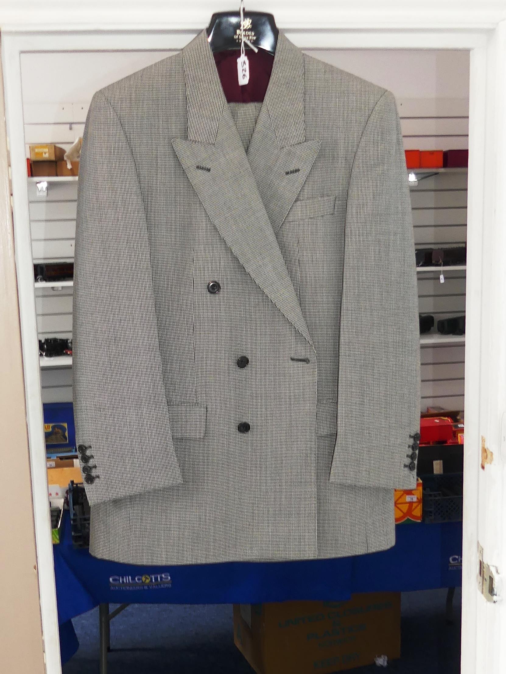 A Burberrys' of London double breasted navy Suit, with trousers, ''38 chest, ''36 waist, ''22 - Image 9 of 13