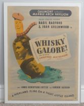 Whisky Galore (1949) Poster, British, printed by Graphic Reproductions Ltd., with logo lower