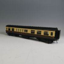 Exley ‘0’ gauge GWR 1st/3rd Restaurant Car, chocolate and cream, No.8188.