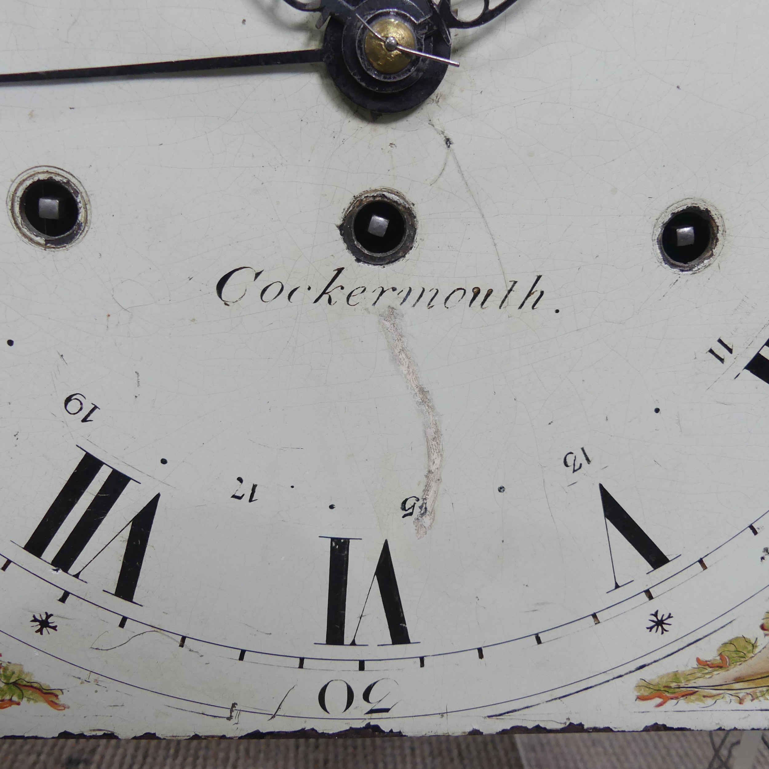 An rare 19th century English triple weight eight day musical Longcase Clock, movement with overly - Image 4 of 29