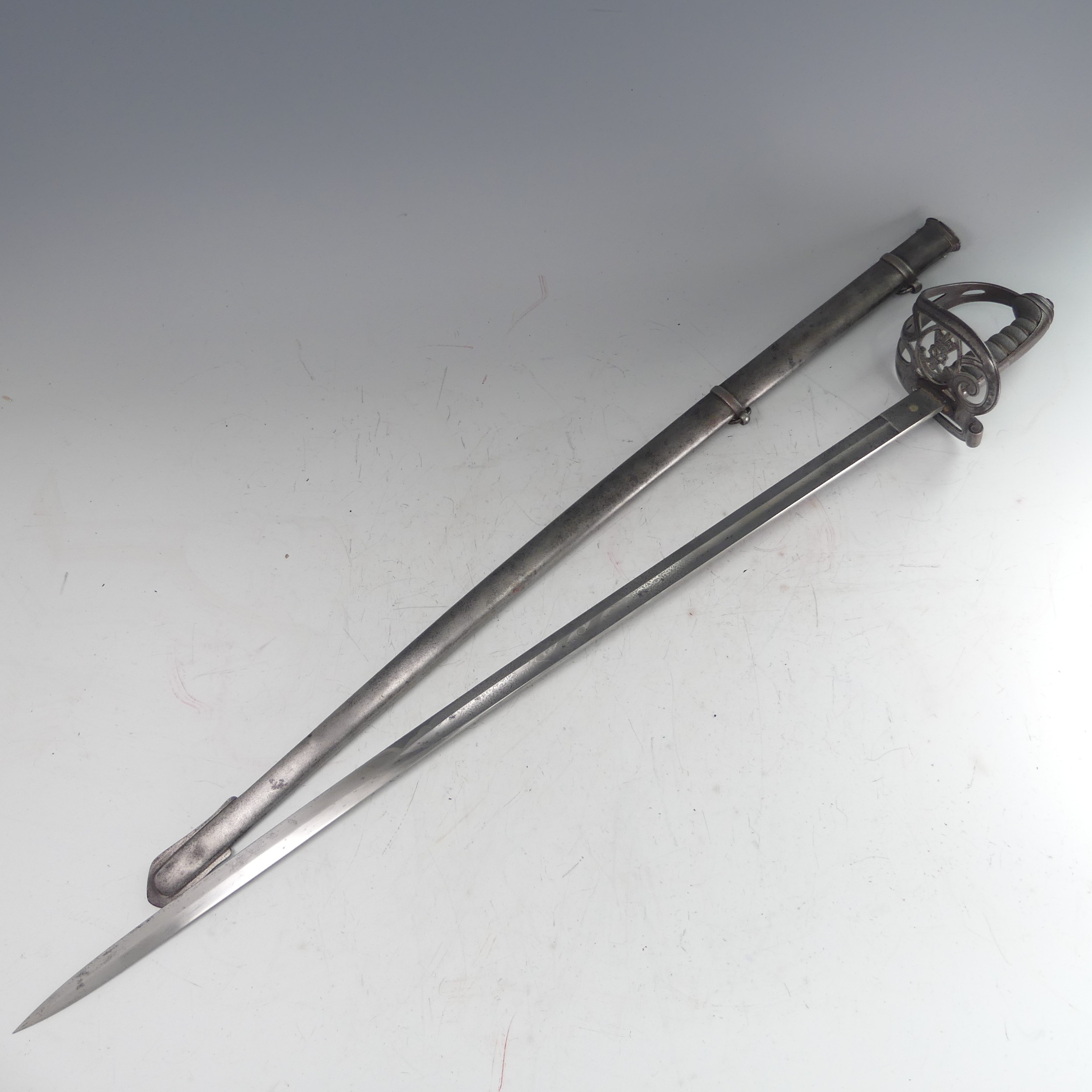 A scarce 1845 pattern Rifle Officer's Sword, makers mark 'Goody & Jones', ''Little is known about