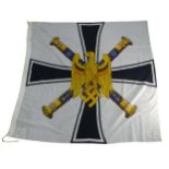 A scarce Third Reich Kriegsmarine Grand Admiral's Flag, as flown when the Grand Admiral of the