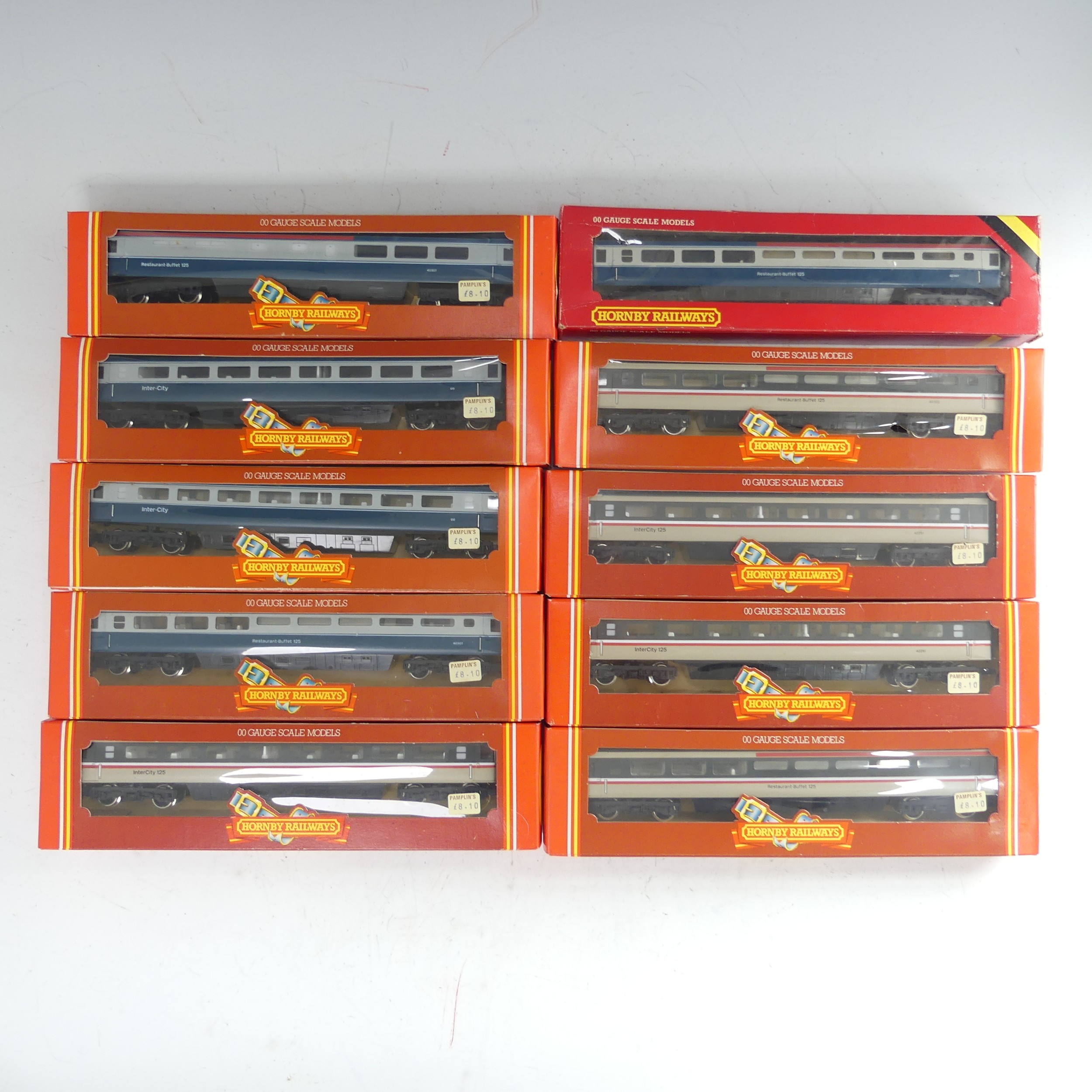 Hornby Railways: Ten ‘00’ gauge Inter-City Passenger Coaches, including 2 x R.427 B.R. Inter-City