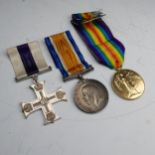 A WW1 Military Cross Group of Three, awarded to Lieutenant Samuel Mayor, The Loyal North