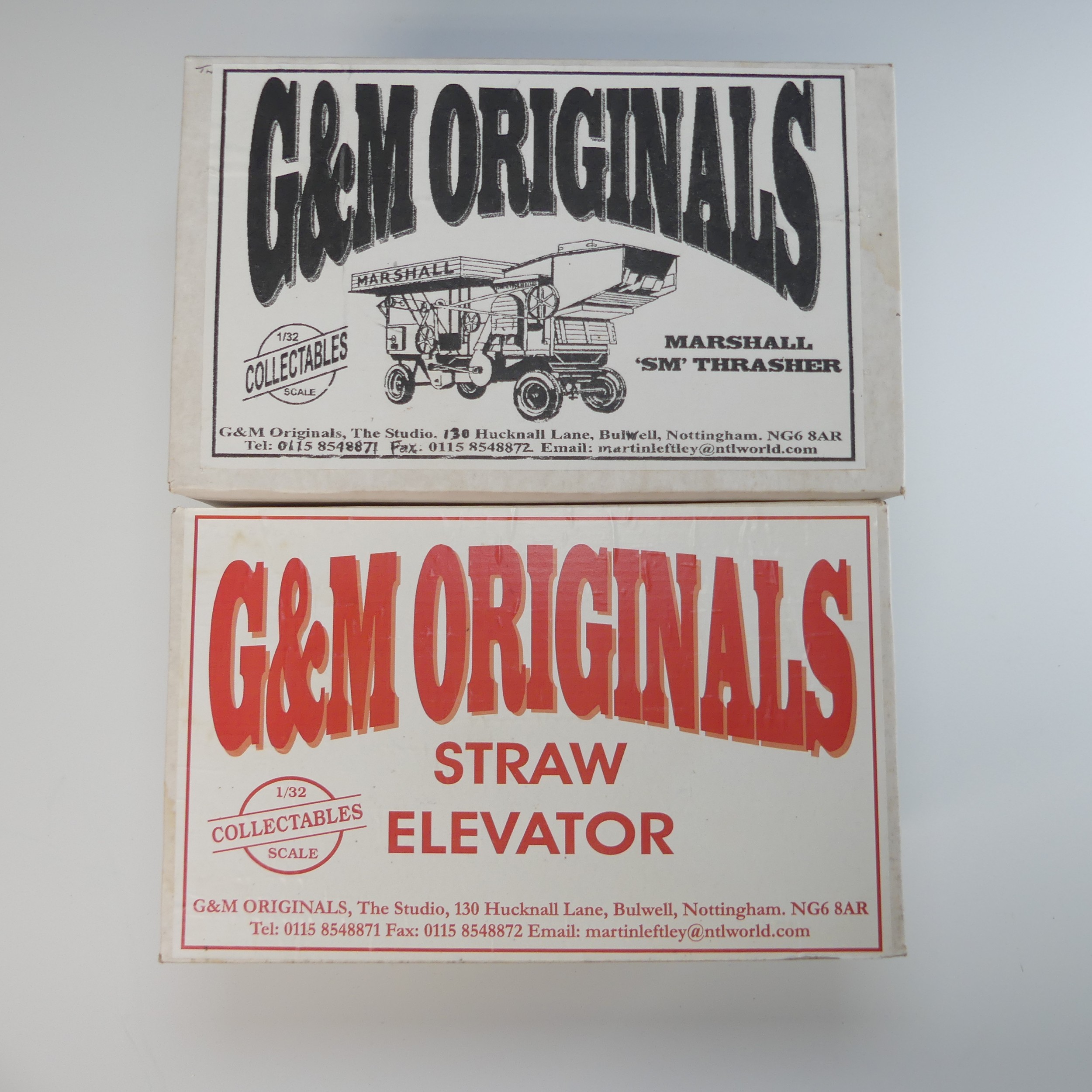 G & M Originals (1/32nd scale) Straw Elevator in salmon, in original box and foam packaging, - Image 3 of 3