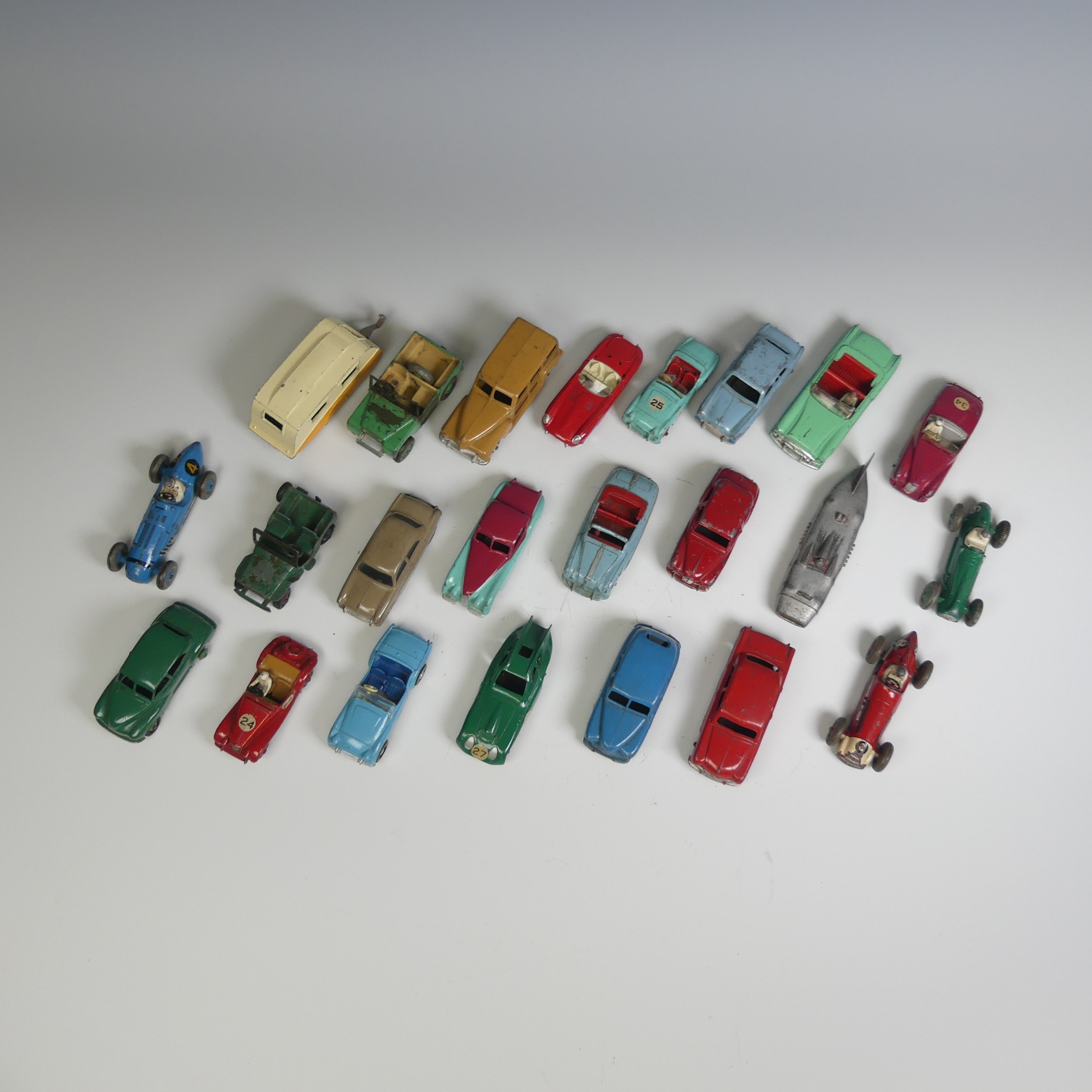 Dinky Toys; twenty-one model vehicles, unboxed, including 23f Alfa Romeo racing car, 23g Cooper- - Image 2 of 3