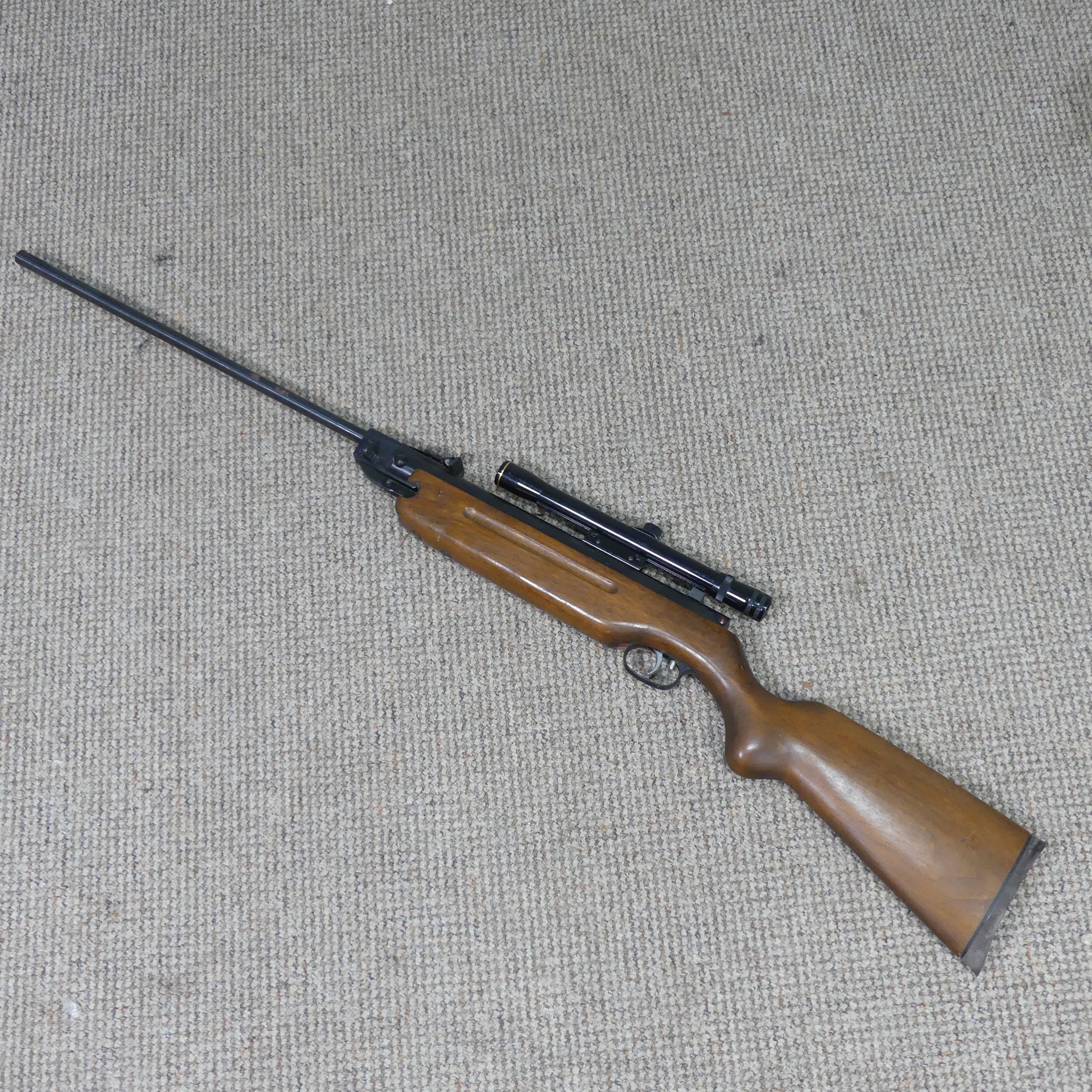 A German Weihrauch HW35 kal 5.5 target shooting Air Rifle, with BSA 4x20 scope.